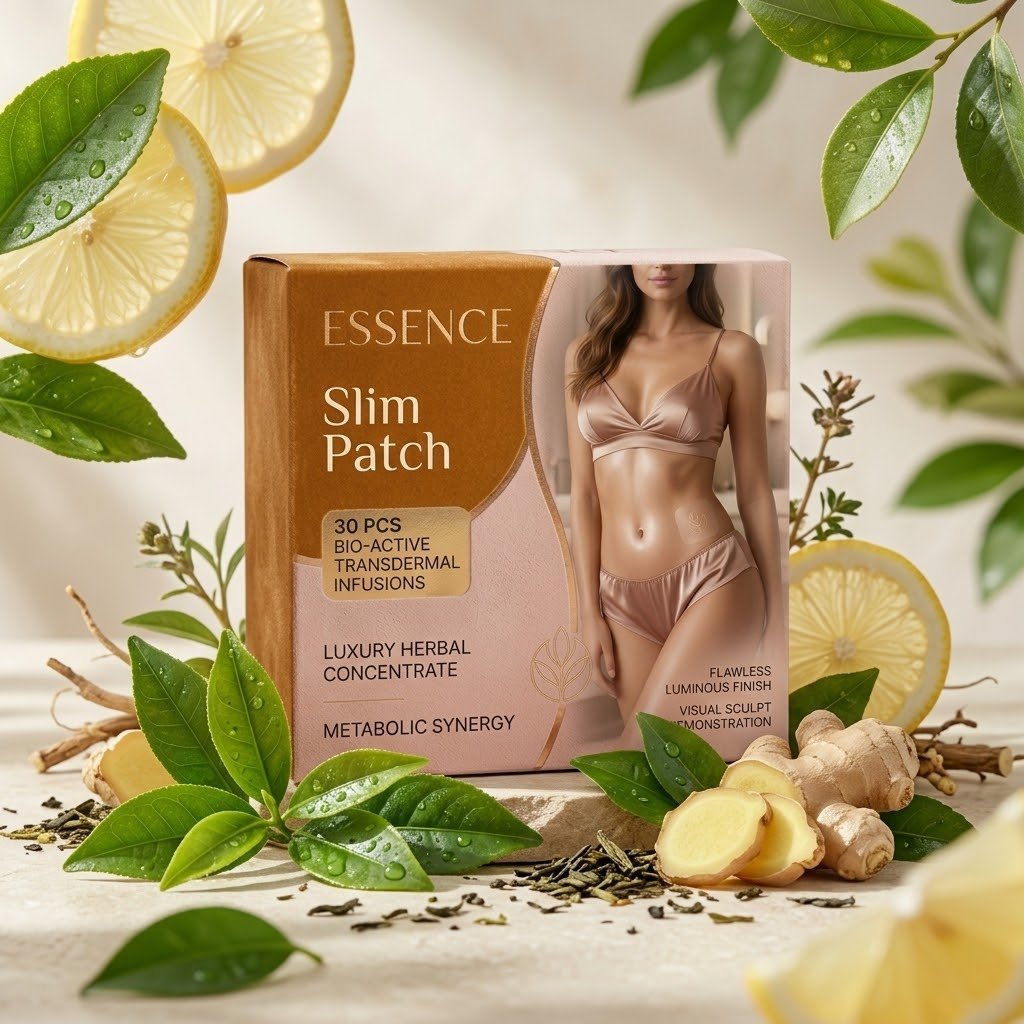 Ingredientes naturais do adesivo SlimPatch — Extratos herbais drenantes e desintoxicantes