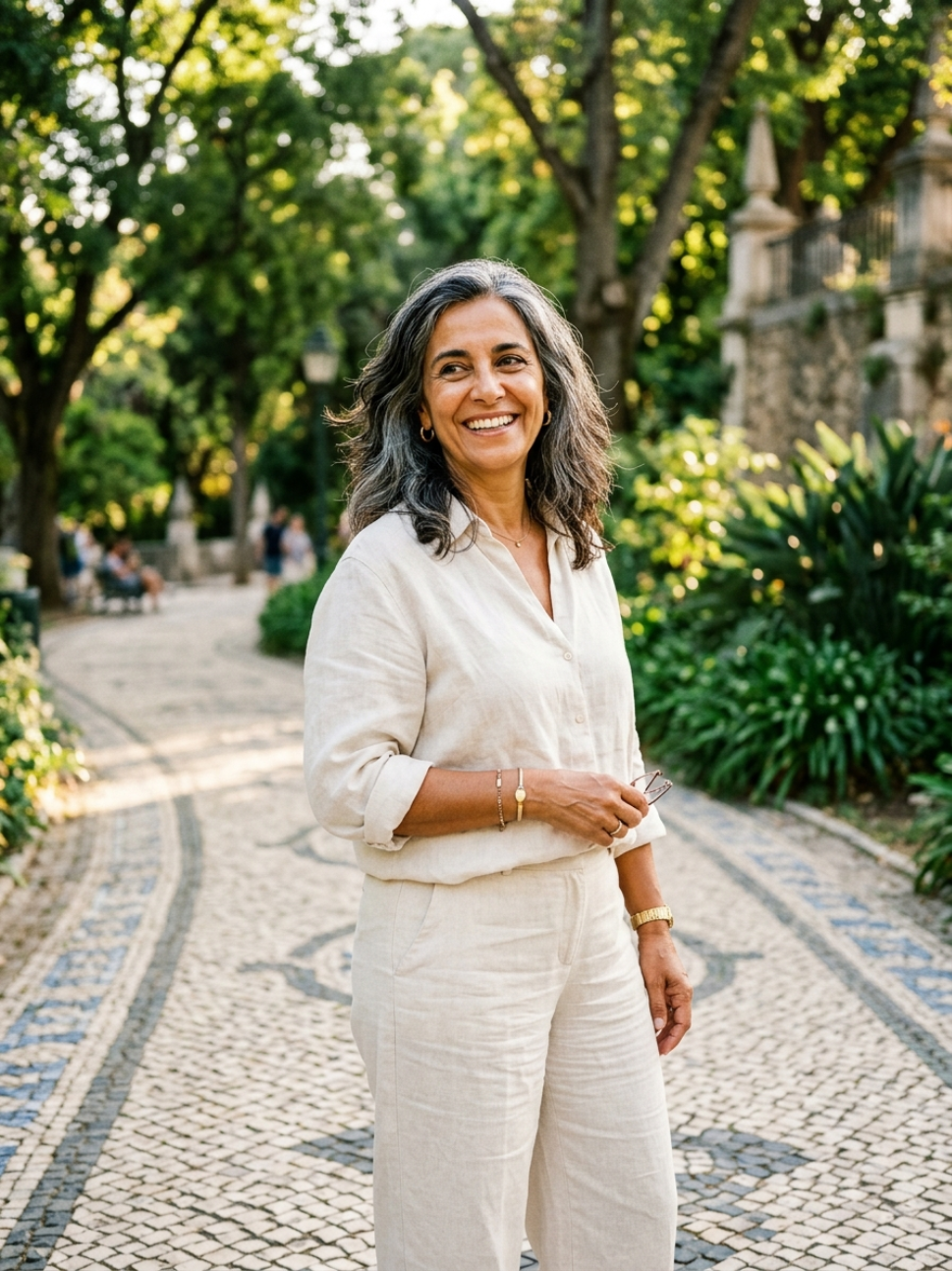 Mulher saudavel e feliz