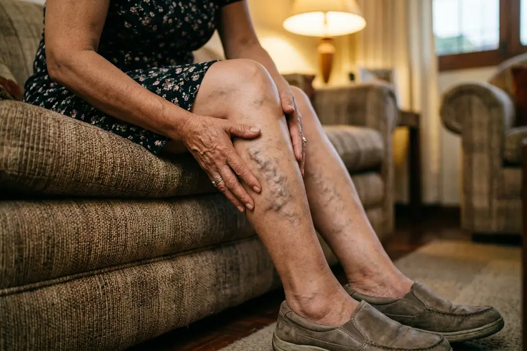 Piernas con várices y pesadez
