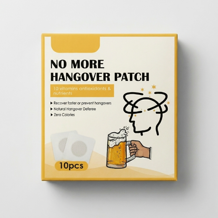 Hangover Patches — embalagem com 10 adesivos