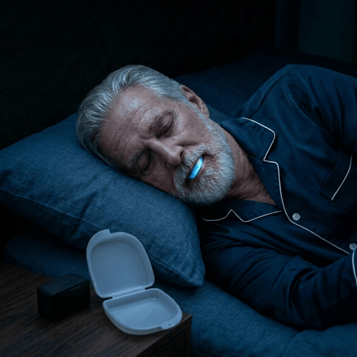 Quarto sereno à noite com céu estrelado e descanso tranquilo