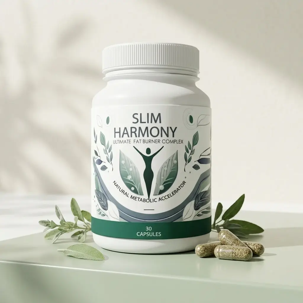 Slim Harmony® Quemagrasas — frasco con cápsulas naturales