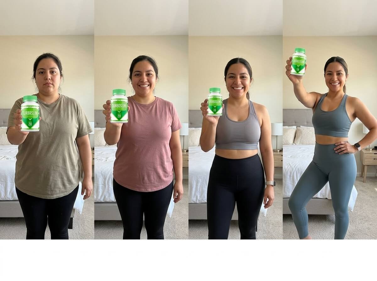 Progreso de transformación día a día con TurboSlim