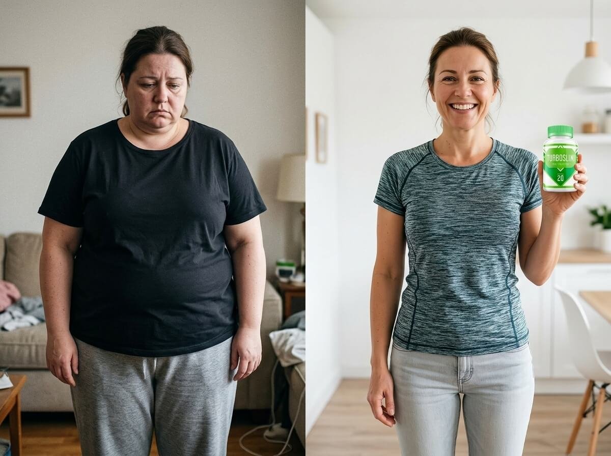 Antes y después de la transformación con TurboSlim