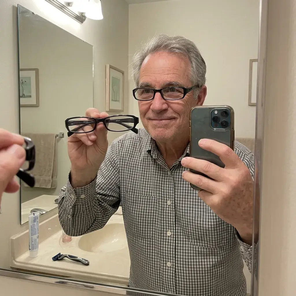 Foto de la clienta Rosa — gafas recibidas en la entrega