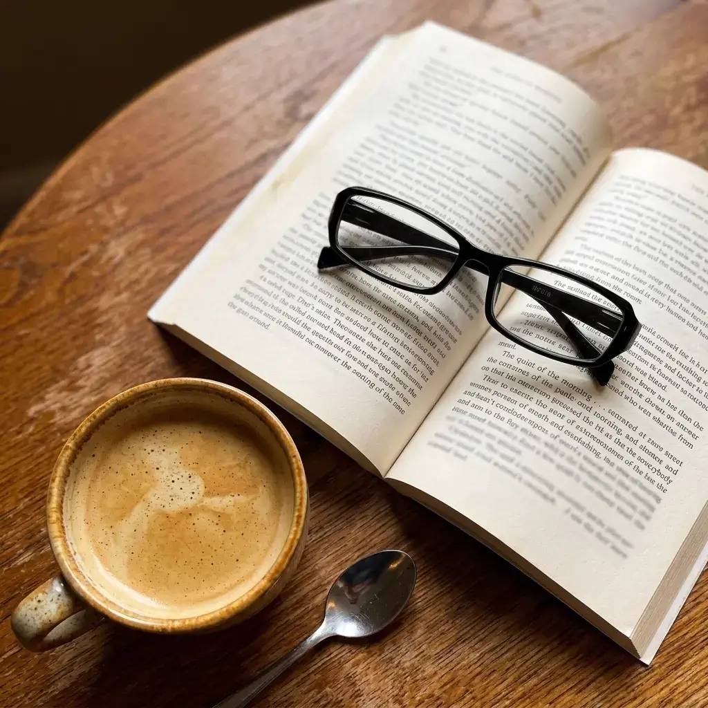 gafas con libro