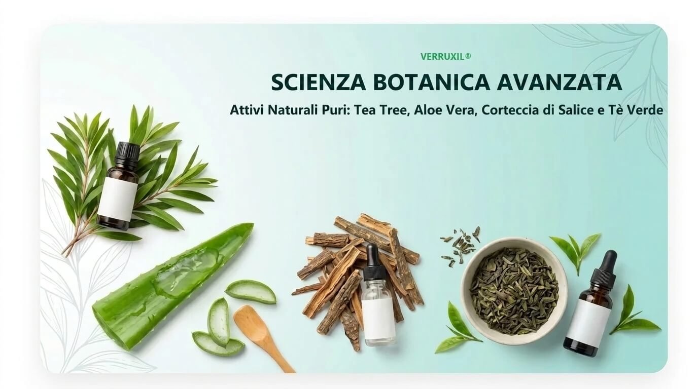 Ingredienti Attivi di Verruxil - Acido Salicilico, Urea, Tea Tree, Aloe Vera