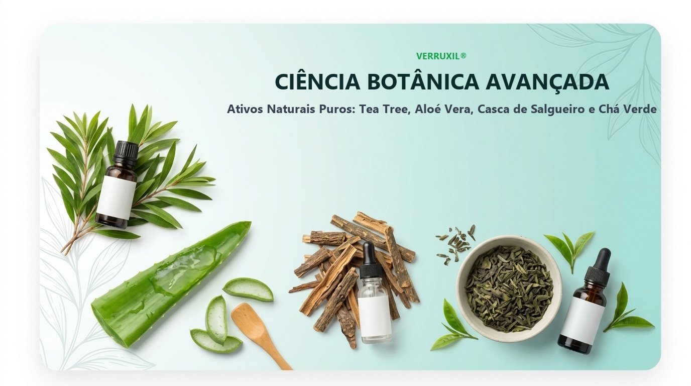 Ingredientes Ativos do Verruxil - Ácido Salicílico, Ureia, Tea Tree, Aloé Vera
